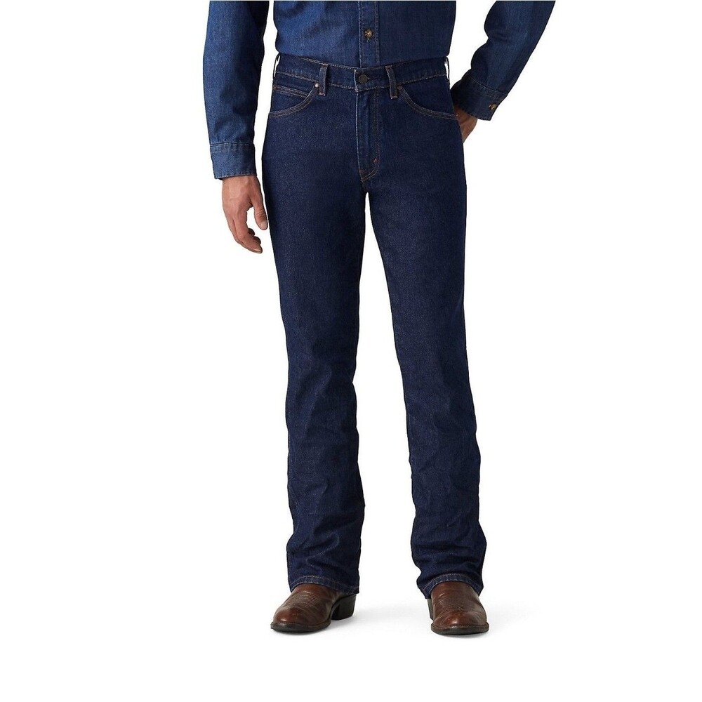 Levi's Men 537 Western Bootcut Stretch Cowboy Jeans Dark Wash Rocky Rinsed 38x32